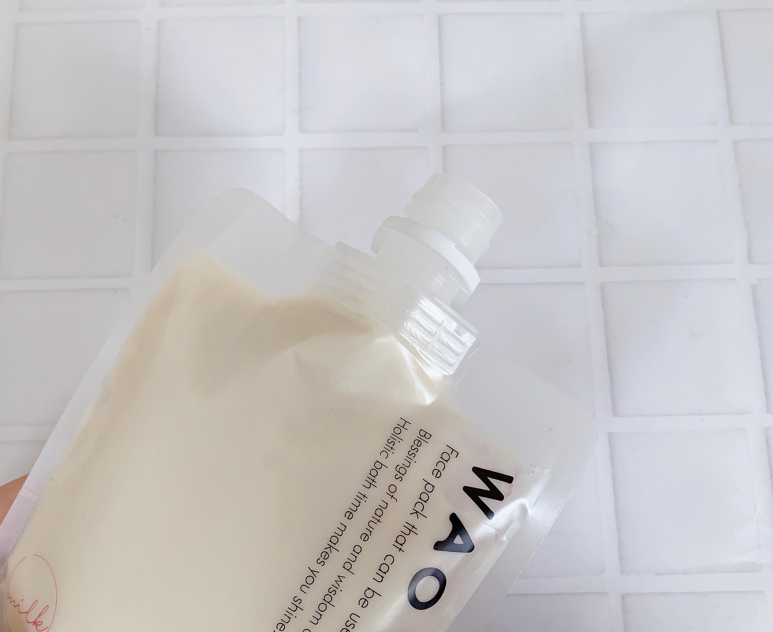 skinmarche WAOPLUS プラントベースミルクブースターマスク/ブレーンコスモス/洗い流すパック・マスクを使ったクチコミ（3枚目）