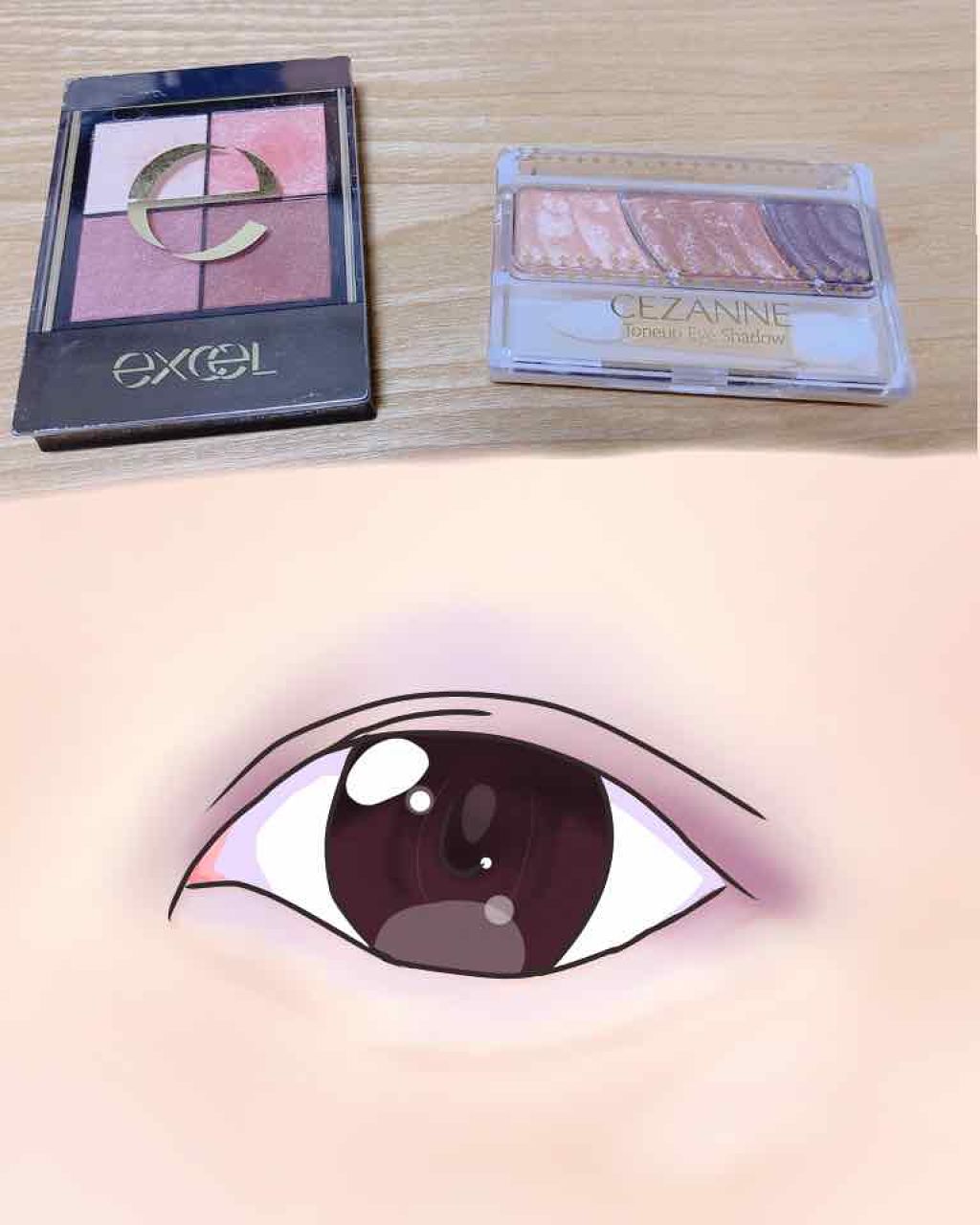 トーンアップアイシャドウ/CEZANNE/アイシャドウパレットを使ったクチコミ（2枚目）