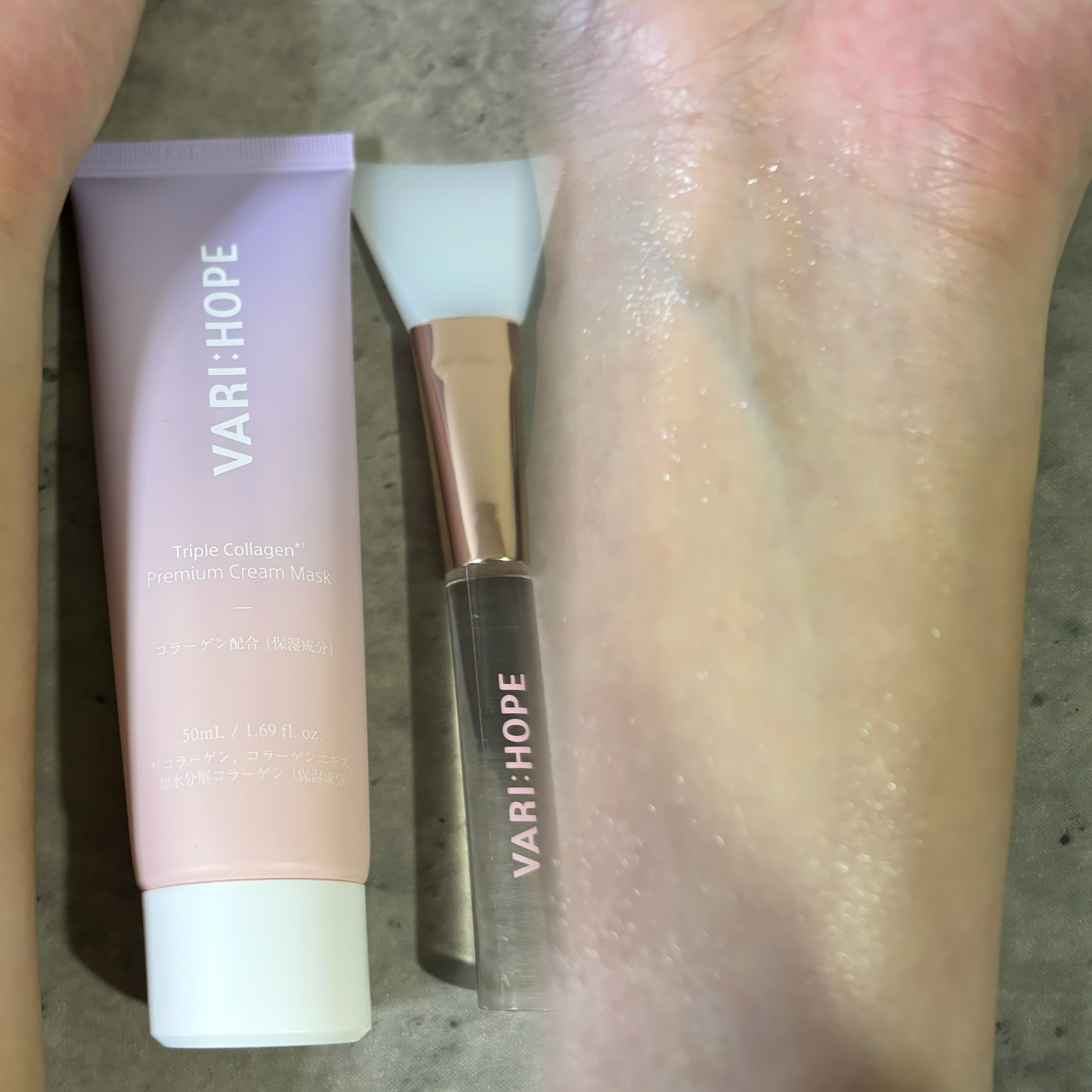 トリプルコラーゲンカスタマイジングクリーム/VARI:HOPE/フェイスクリームを使ったクチコミ（2枚目）