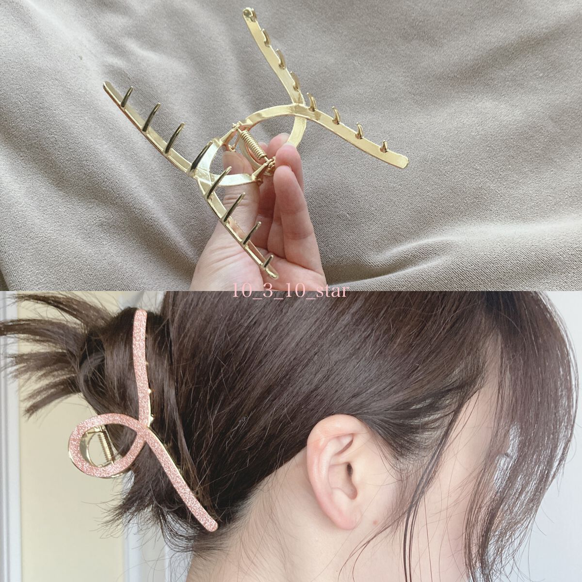 クリアヘアクリップ/LUNA earth/ヘアアクセサリーを使ったクチコミ(2枚目)