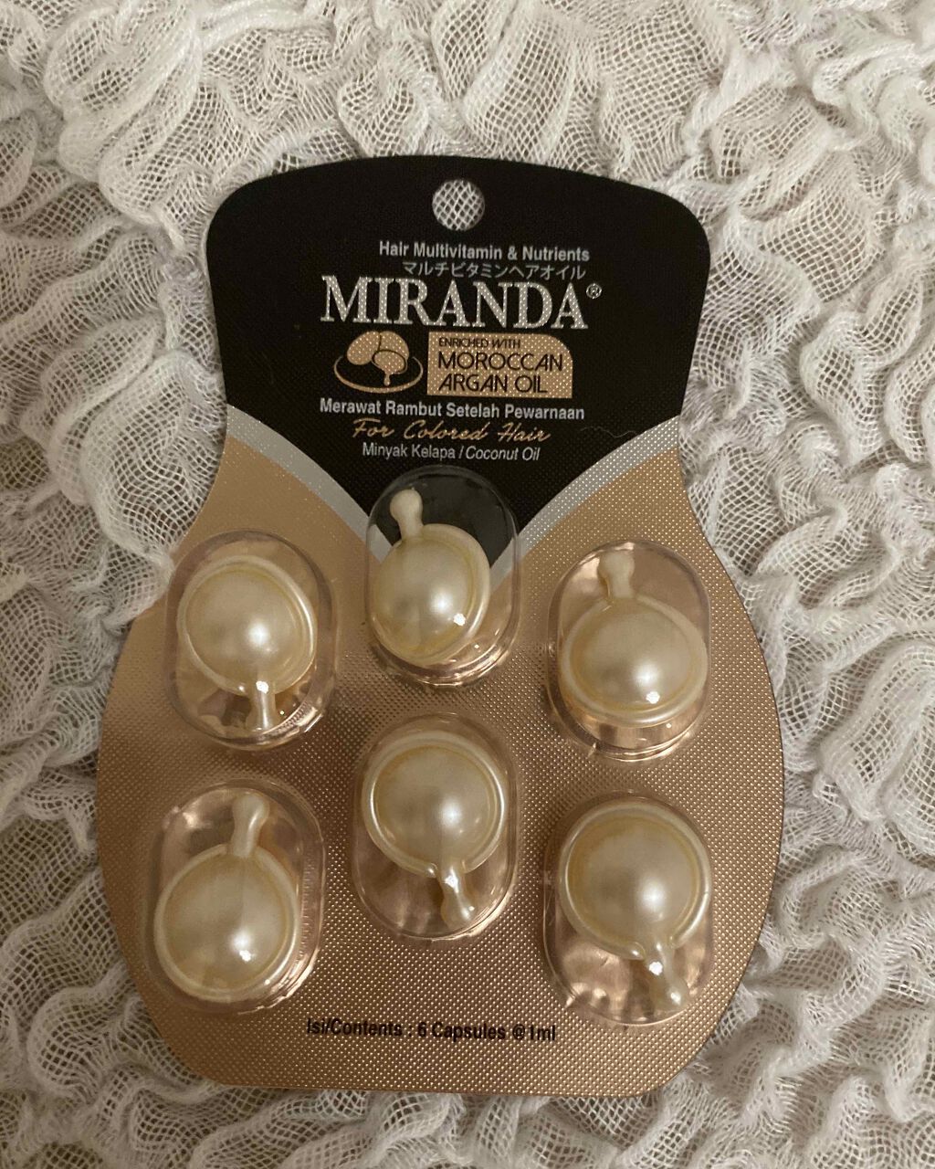 ヘアビタミン カラーケアヘアオイル/MIRANDA/ヘアオイルを使ったクチコミ(2枚目)