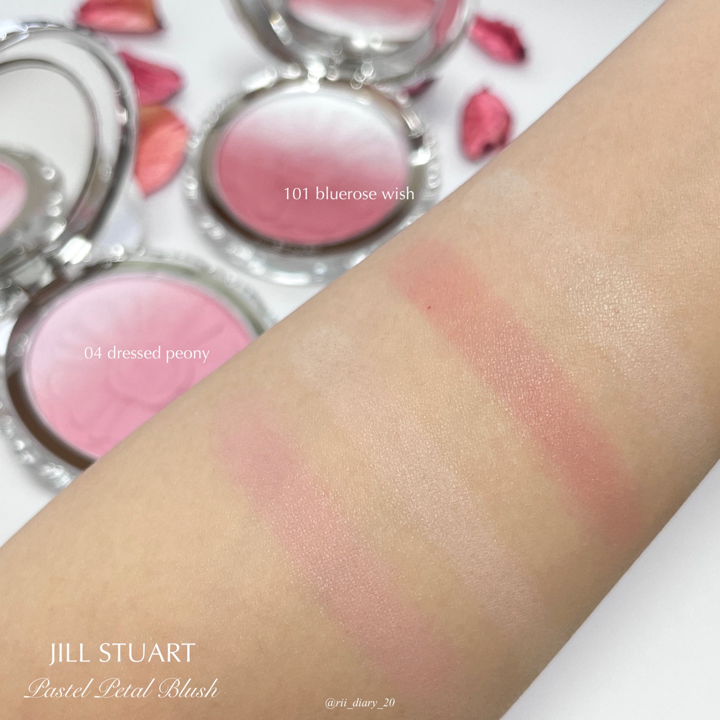 ジルスチュアート パステルペタル ブラッシュ/JILL STUART/パウダーチークを使ったクチコミ(2枚目)