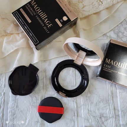 ドラマティッククッションジェリー/マキアージュ/クッションファンデーションを使ったクチコミ(4枚目)