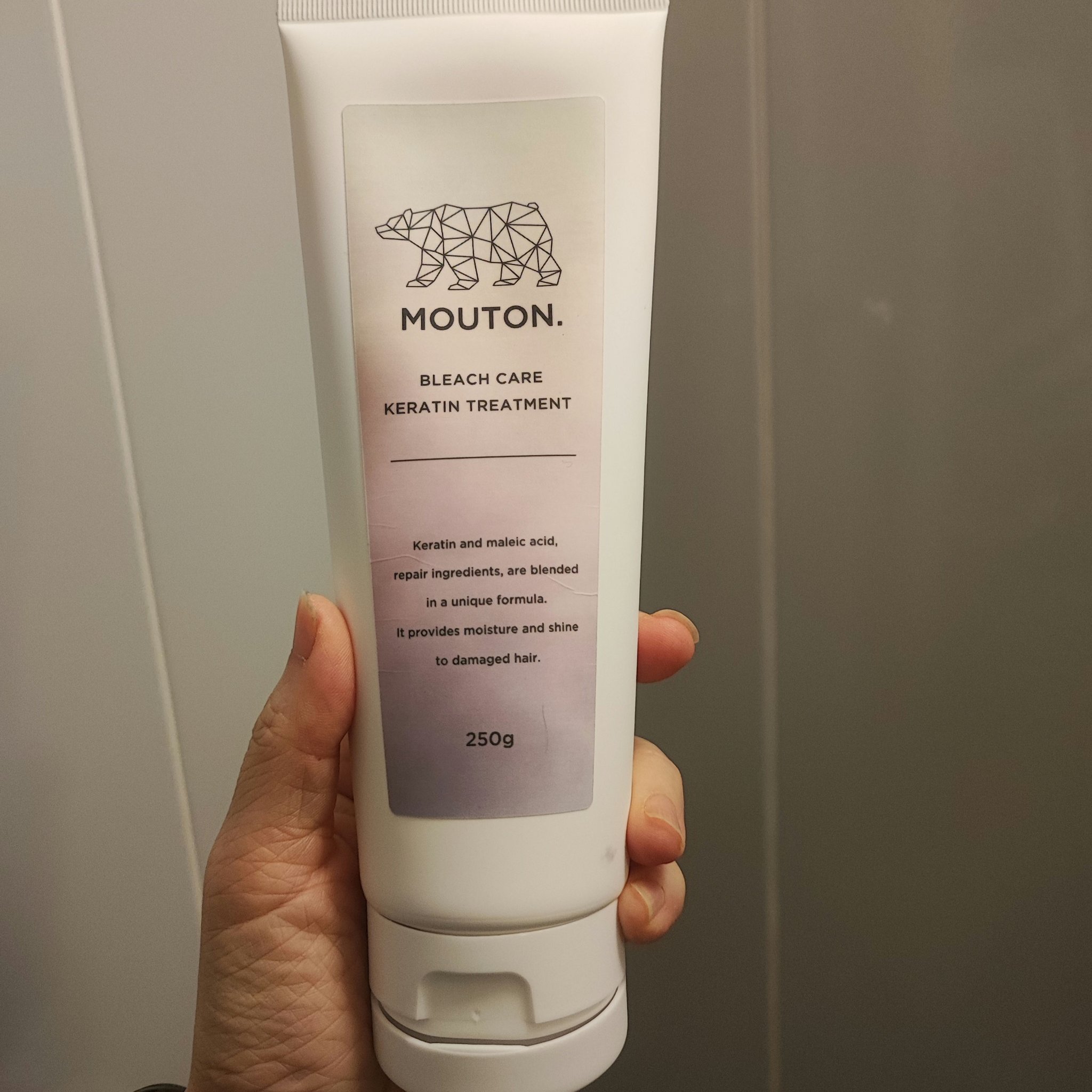 ブリーチケアトリートメント/MOUTON/洗い流すヘアトリートメントを使ったクチコミ（1枚目）