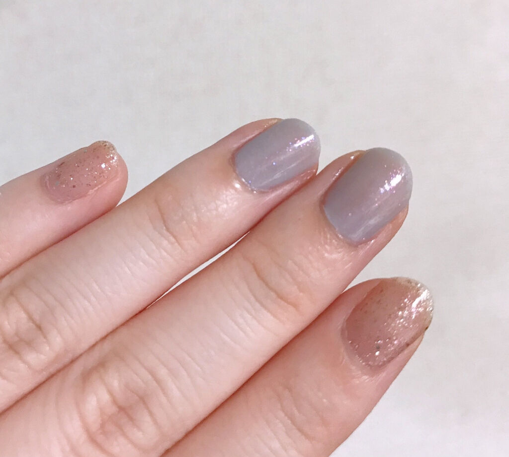 カラーベースコート ゼロ/uka/オールインワンネイルを使ったクチコミ（3枚目）