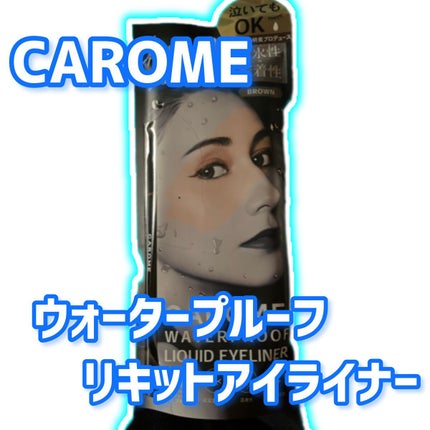 ウォータープルーフ リキッドアイライナー/CAROME./リキッドアイライナーを使ったクチコミ(1枚目)