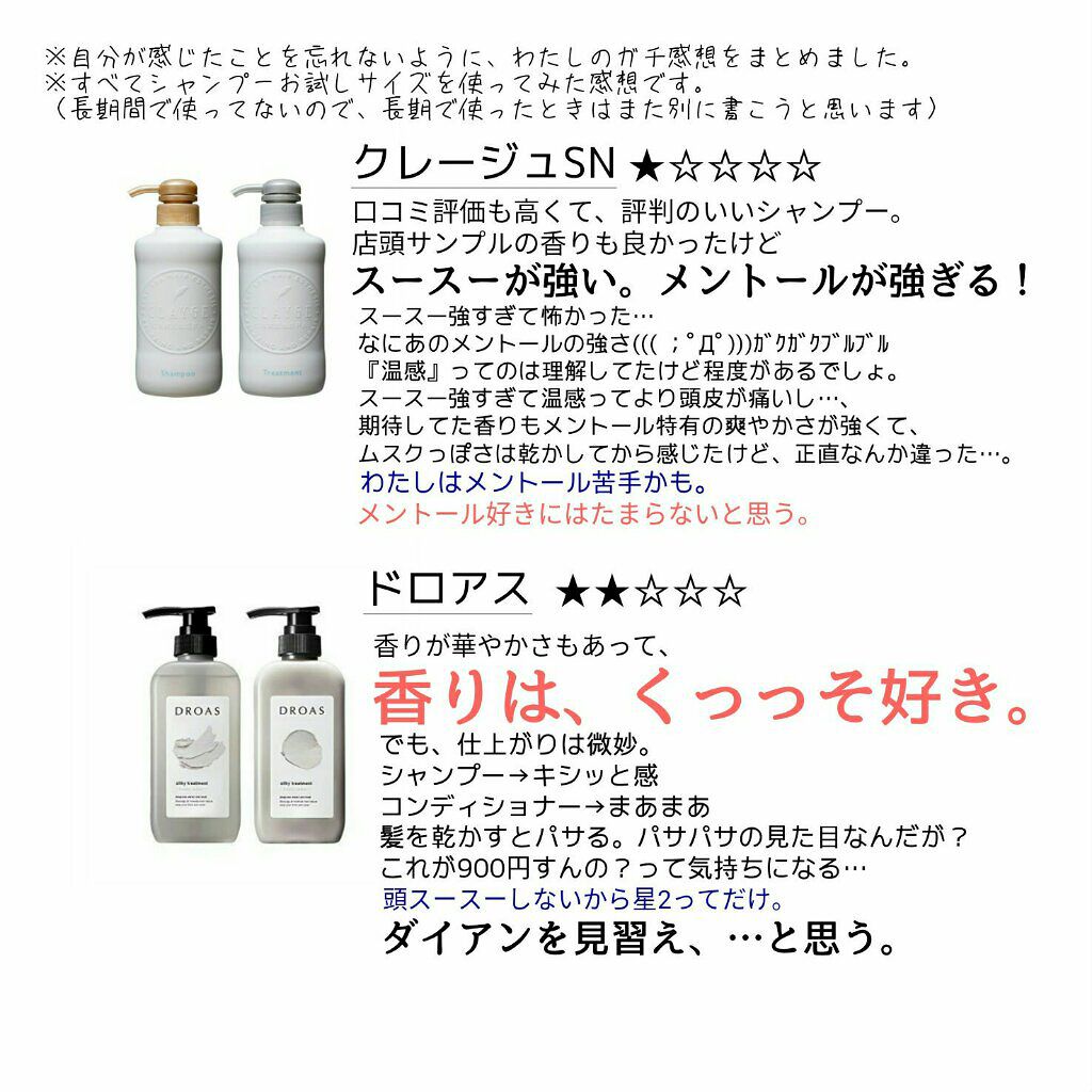 シャンプー／トリートメント SN　さらさら/CLAYGE/シャンプー・コンディショナーを使ったクチコミ（2枚目）