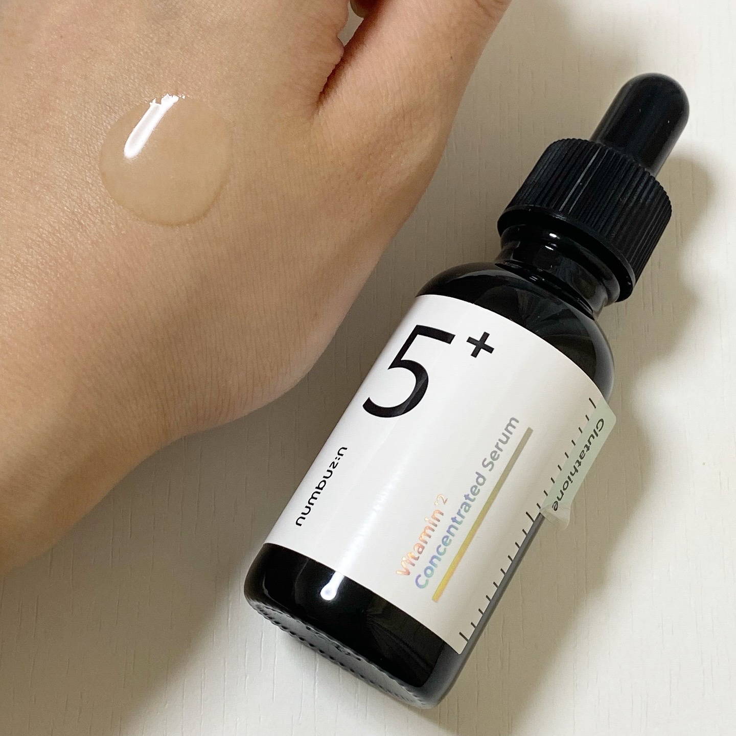 5番 白玉グルタチオンＣ美容液/numbuzin/美容液を使ったクチコミ（3枚目）