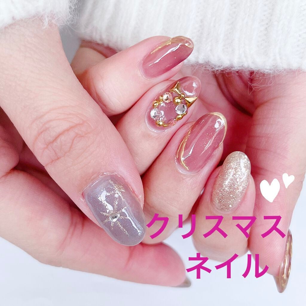 ほこ on LIPS 「☃️クリスマスネイル🎄インスタに載ってたたくさんのデザインを参..」(1枚目)