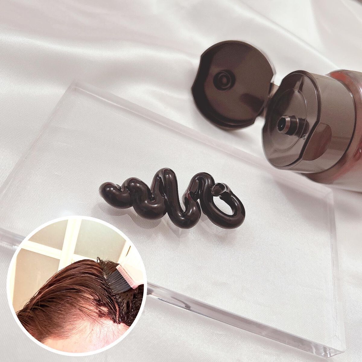 RJヘアカラートリートメント/アピセラピーコスメティクス/洗い流すヘアトリートメントを使ったクチコミ（2枚目）