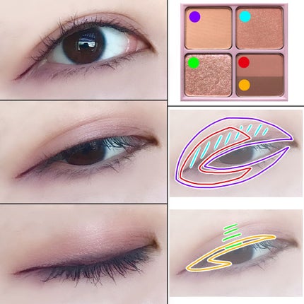 インク ポケット シャドウ パレット(AD)/PERIPERA/アイシャドウパレットを使ったクチコミ(4枚目)