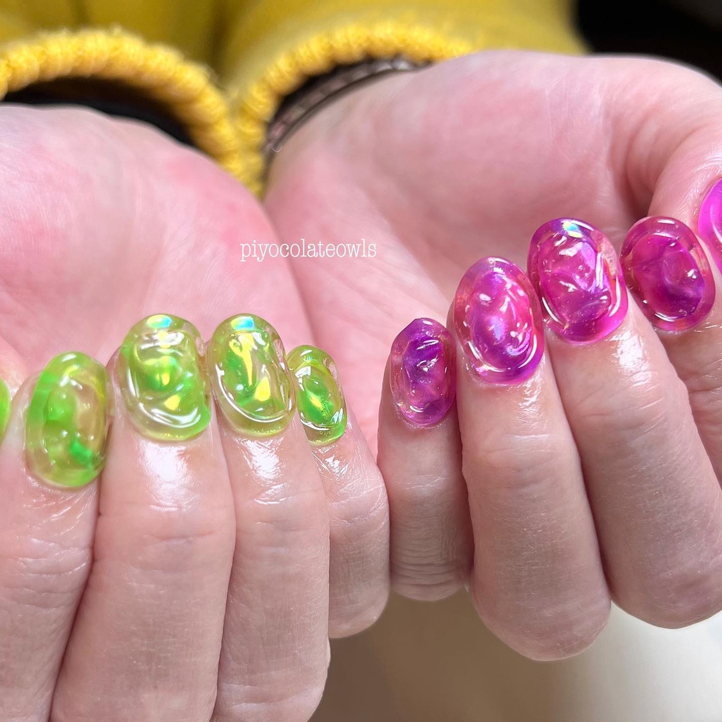 ぴよこれいと あうるす on LIPS 「うるうるー🥹のぼっこぼこー🪨のぷっるぷるー🍯Kawaii🍰🦩🙈..」(2枚目)