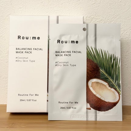 Roume バランシングフェイシャルマスクパック(ココナッツ)