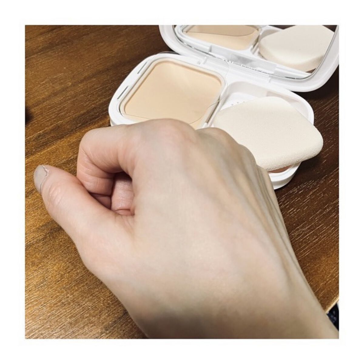 パウダーファンデーション 03 限定セット <スポンジ付き>+専用ケース/media luxe/パウダーファンデーションを使ったクチコミ（3枚目）