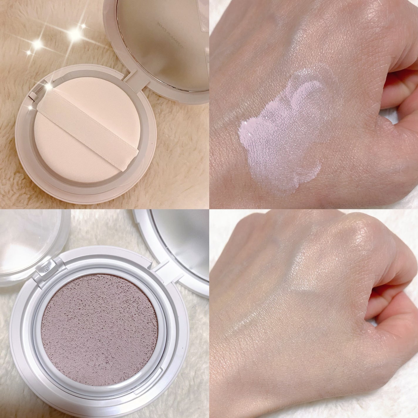 コンプリメントシリーズクッション 紫色(ボラ)/Ameli/クッションファンデーションを使ったクチコミ(2枚目)