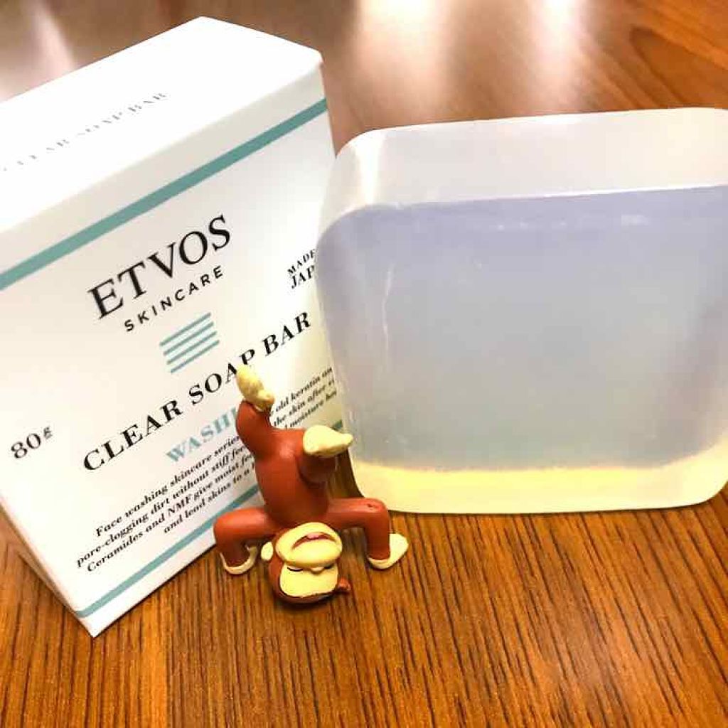 セラミドスキンケア クリアソープバー/エトヴォス/洗顔石鹸を使ったクチコミ(1枚目)