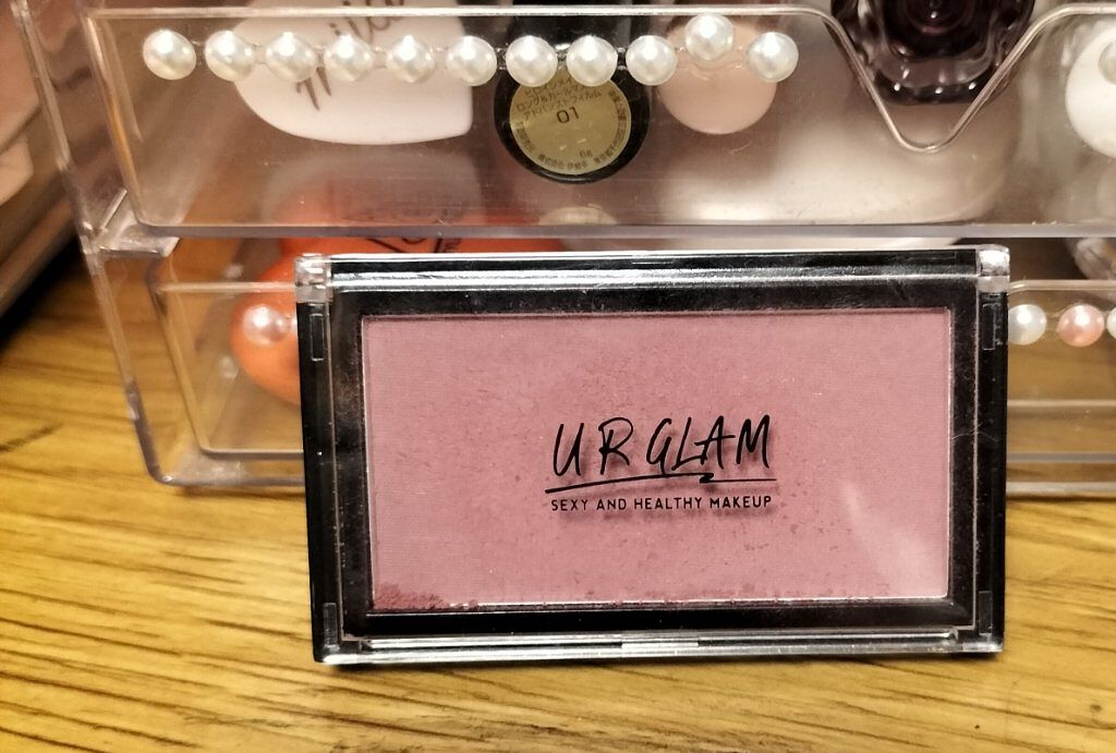 UR GLAM　DAILY CHEEK BLUSH ピンクベージュ/U R GLAM/パウダーチークを使ったクチコミ（1枚目）