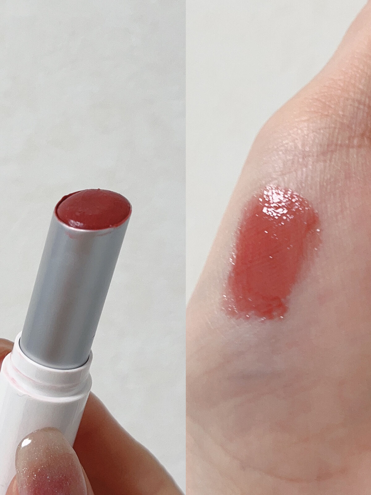 グラスティングメルティングバーム/rom&nd/リップバームを使ったクチコミ（3枚目）