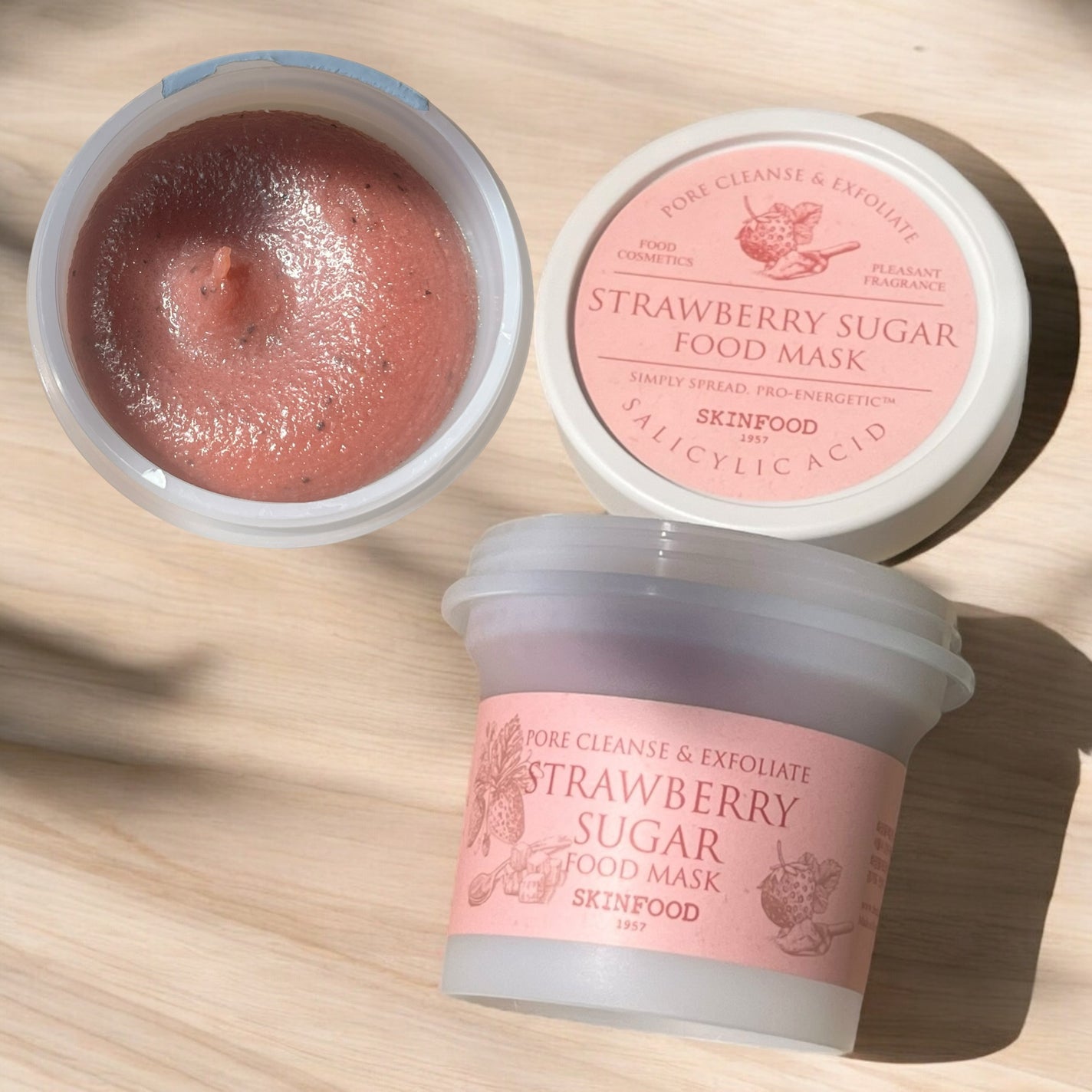 ストロベリーシュガー フードマスク/SKINFOOD/洗い流すパック・マスクを使ったクチコミ(1枚目)