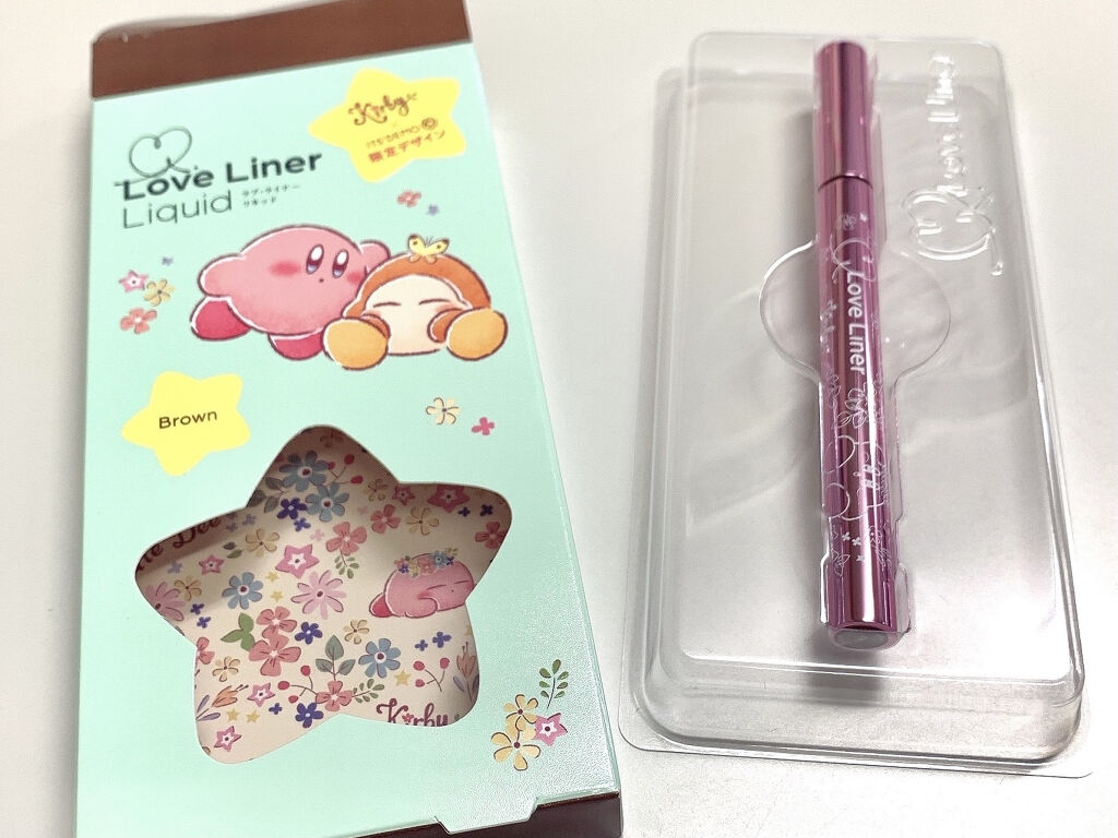 ラブ・ライナー リキッドアイライナーＲ３ ブラウン（星のカービィ）/ラブ・ライナー/リキッドアイライナーを使ったクチコミ（2枚目）