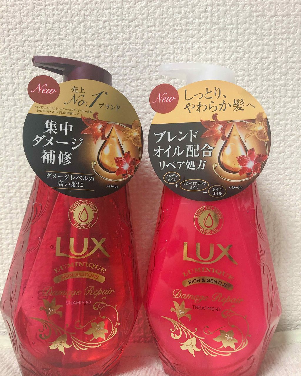 ルミニーク ダメージリペア シャンプー／トリートメント/LUX/市販シャンプーを使ったクチコミ（1枚目）