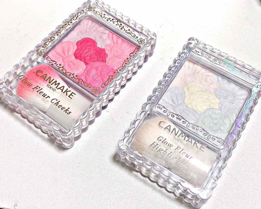 グロウフルールハイライター/キャンメイク/パウダーハイライトを使ったクチコミ（2枚目）