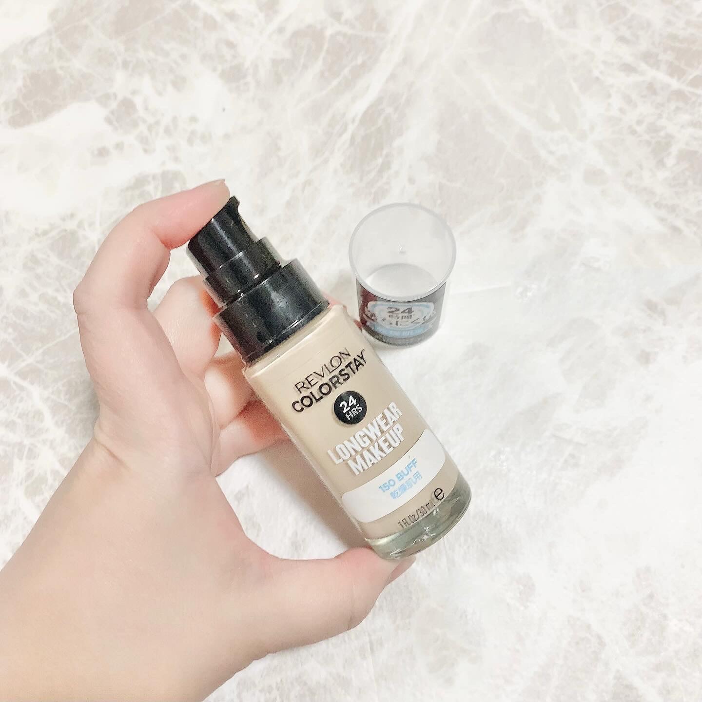 カラーステイ ロングウェア メイクアップ D/REVLON/リキッドファンデーションを使ったクチコミ（2枚目）