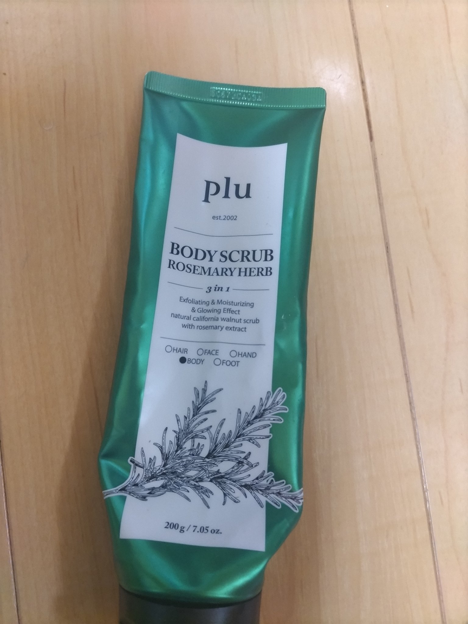 オリジナルボディスクラブ ローズマリーハーブ/plu/ボディスクラブを使ったクチコミ（1枚目）