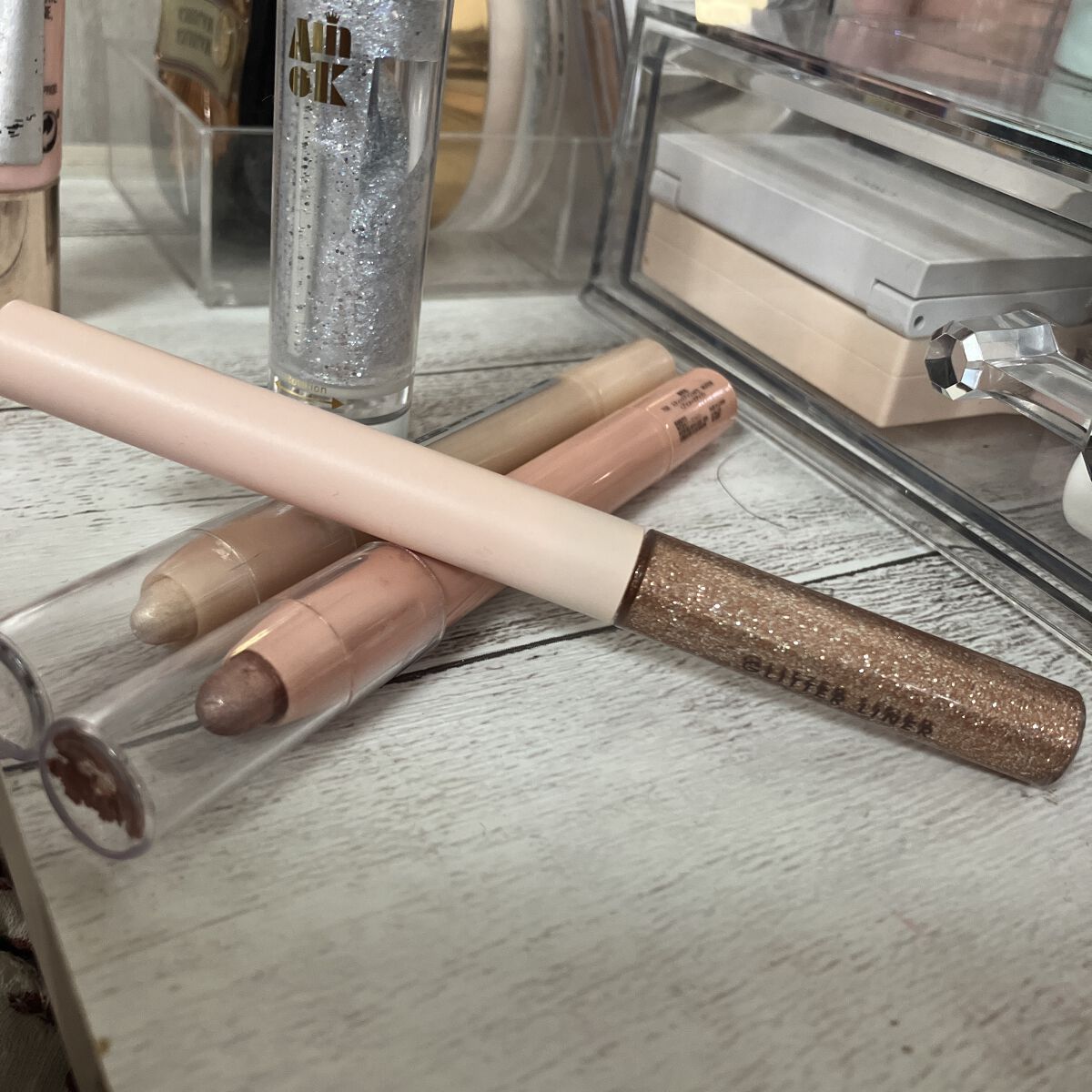 MP2wayアイクレヨン/セリア/スティックアイシャドウを使ったクチコミ（1枚目）