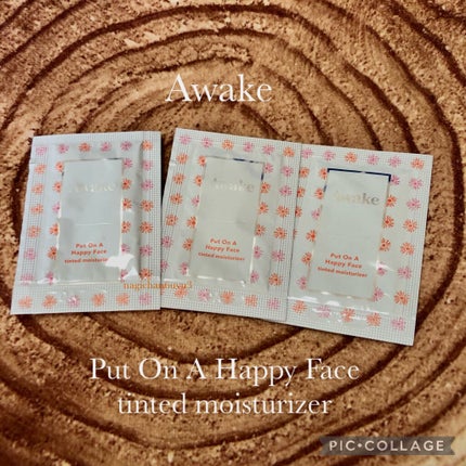 プットオンアハッピーフェイス ティンティド モイスチュアライザー 00 light/Awake/CCクリームを使ったクチコミ(1枚目)
