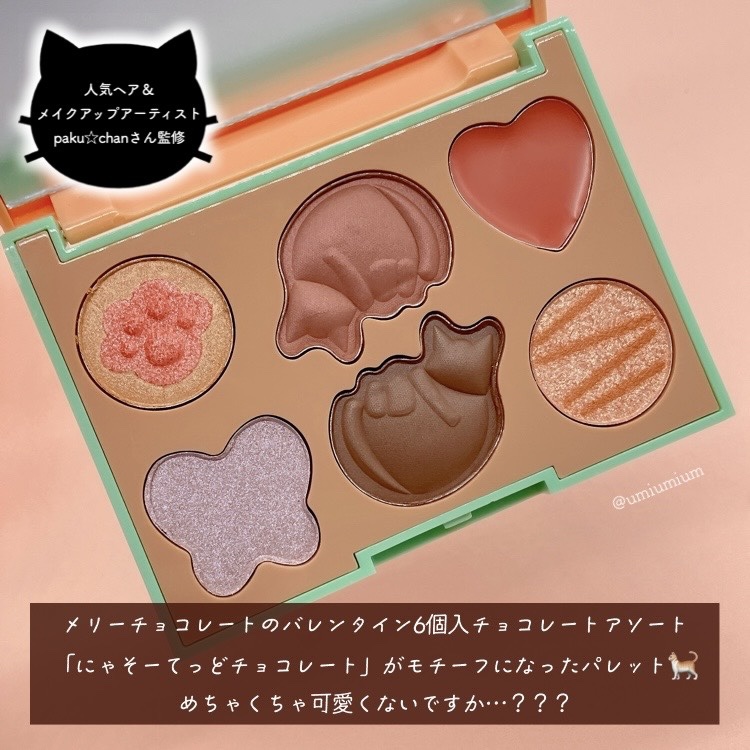 Mary’s 猫のチョコレートみたいなメイクアップパレットBOOK/宝島社/パウダーアイシャドウを使ったクチコミ（3枚目）