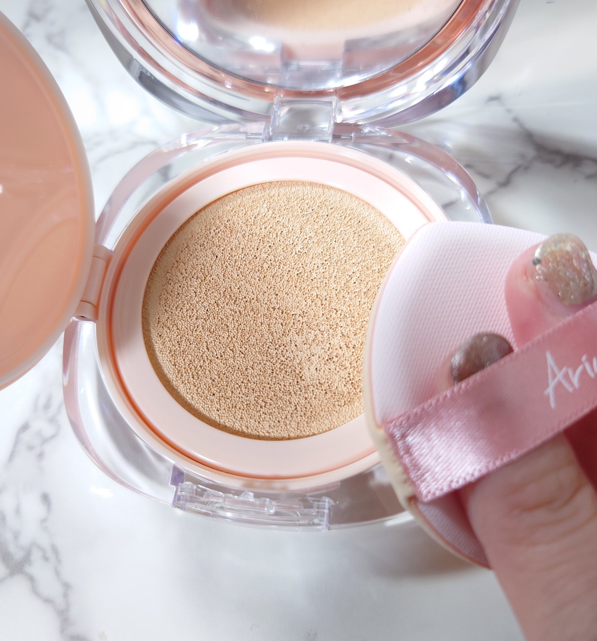 アリウル インクフェザーカバーラスティングクッション/Ariul/クッションファンデーションを使ったクチコミ（3枚目）