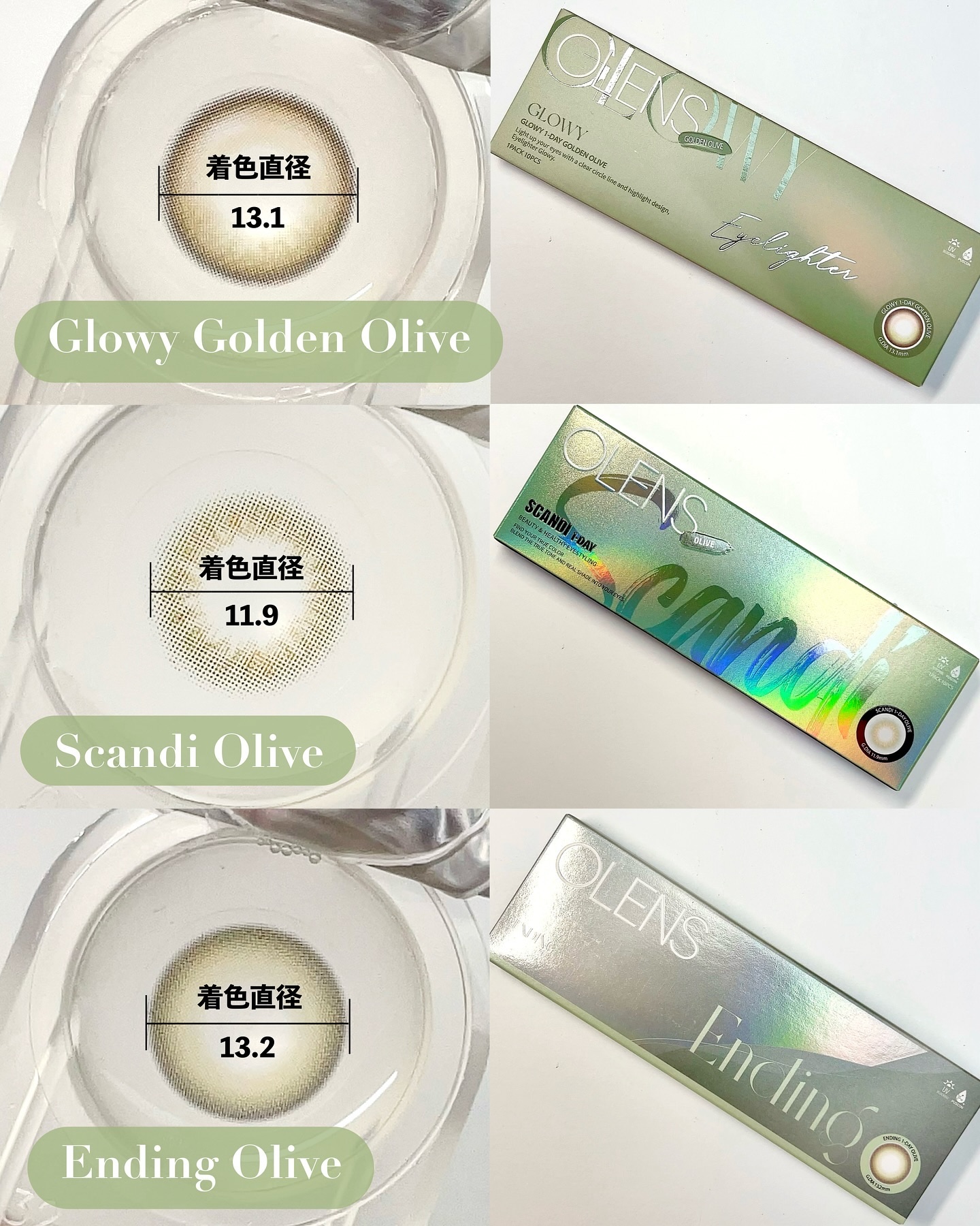 Ending 1day/OLENS/ワンデー（１DAY）カラコンを使ったクチコミ（2枚目）