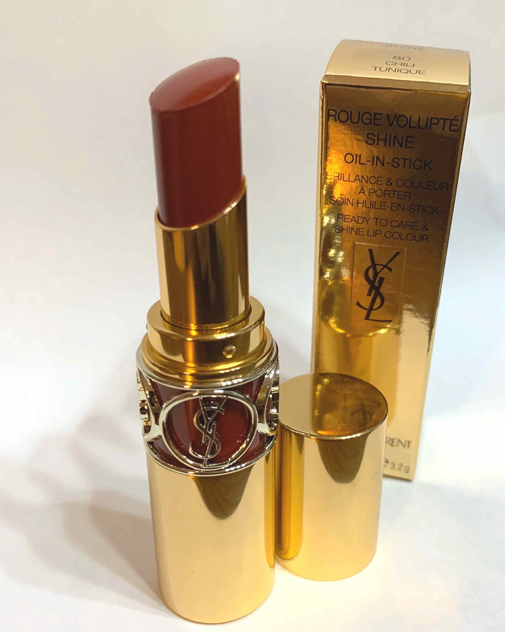 ルージュ ヴォリュプテ シャイン/YVES SAINT LAURENT BEAUTE/口紅を使ったクチコミ(1枚目)