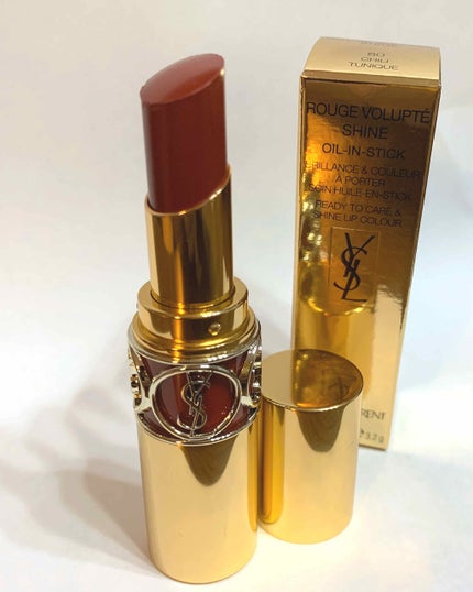 ルージュ ヴォリュプテ シャイン/YVES SAINT LAURENT BEAUTE/口紅を使ったクチコミ(1枚目)