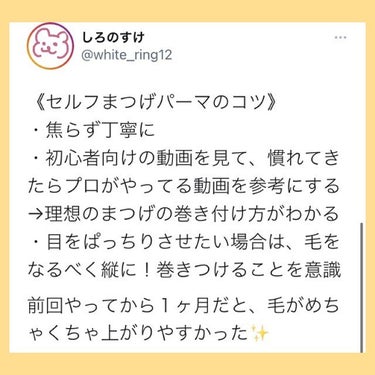 セルフまつ毛パーマキット/シルキーロールズ/その他キットセットを使ったクチコミ（8枚目）