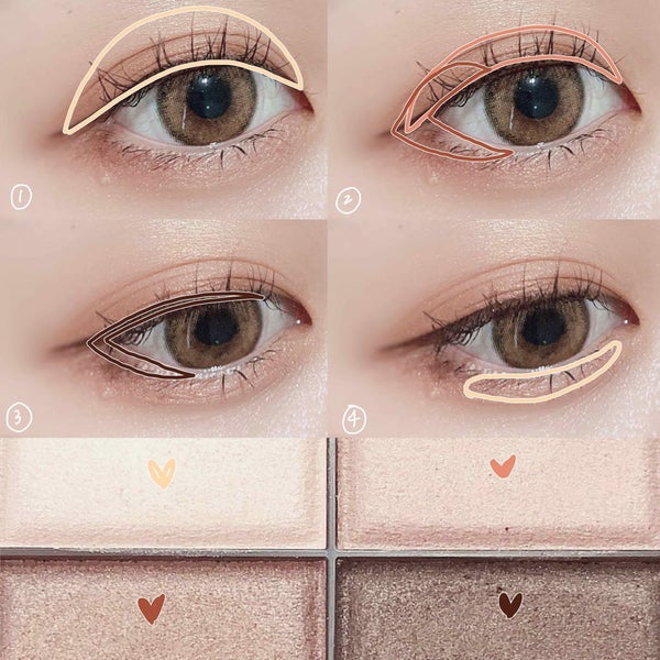 スキニーリッチシャドウ/excel/アイシャドウパレット by なまこ🎀