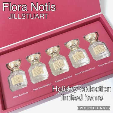 Flora Notis JILL STUART ウィンターナイトガーデン オードパルファンセレクション のクチコミ「皆さんこんにちは🐰💗🐰



🎁クリスマスコフレ2021🎄
Flora Notis
Holid.....」（1枚目）