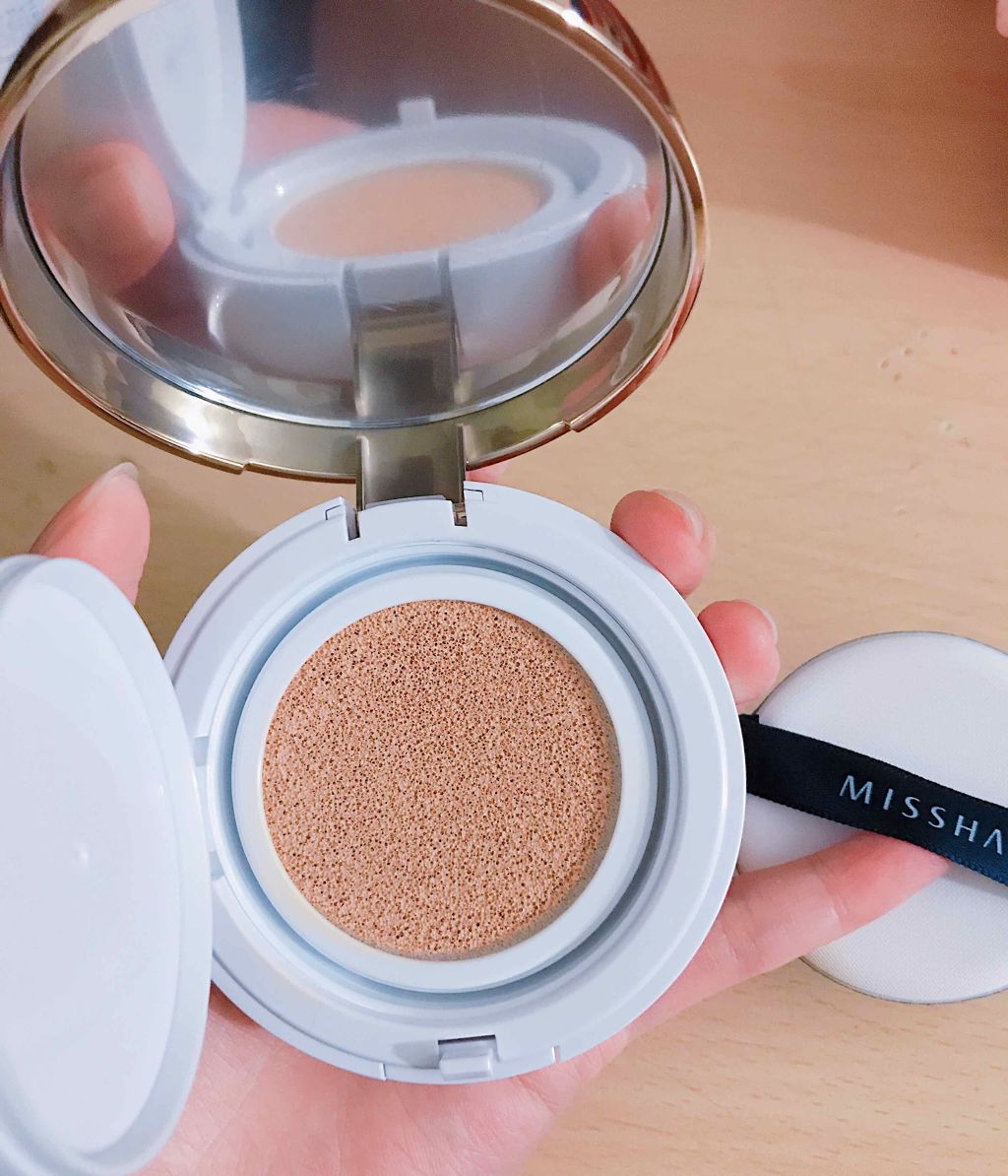 M クッション ファンデーション(モイスチャー)/MISSHA/クッションファンデーションを使ったクチコミ（2枚目）