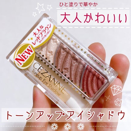 トーンアップアイシャドウ/CEZANNE/アイシャドウパレットを使ったクチコミ(1枚目)