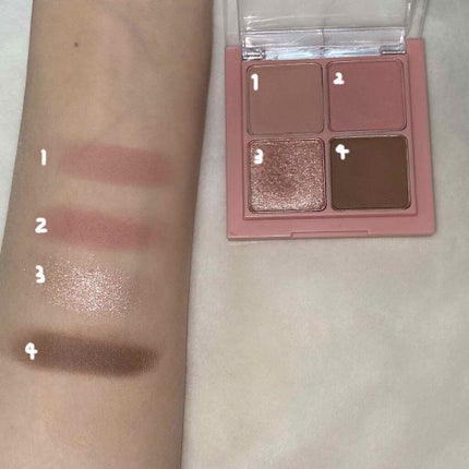 ベターザンアイズ/rom&nd/アイシャドウパレットを使ったクチコミ(4枚目)