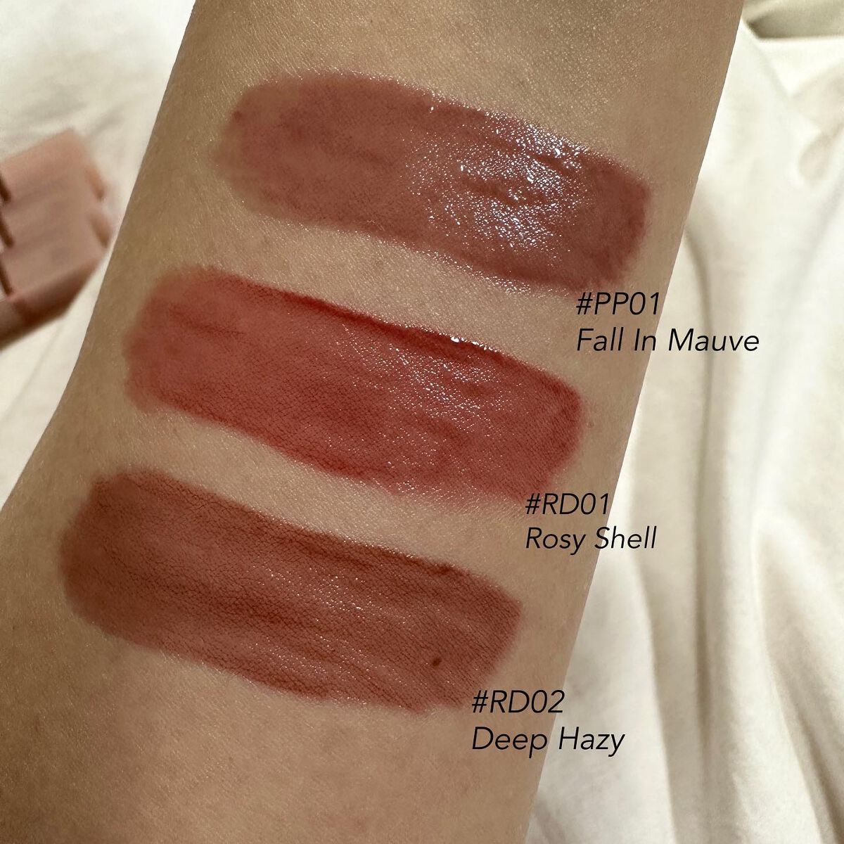 グロウベールティント RD01 Rosy Shell/BANILA CO/リップティントを使ったクチコミ（2枚目）