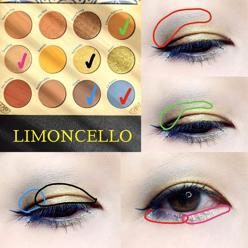 Limoncello Eyeshadow Palette/ColourPop/アイシャドウパレットを使ったクチコミ（5枚目）