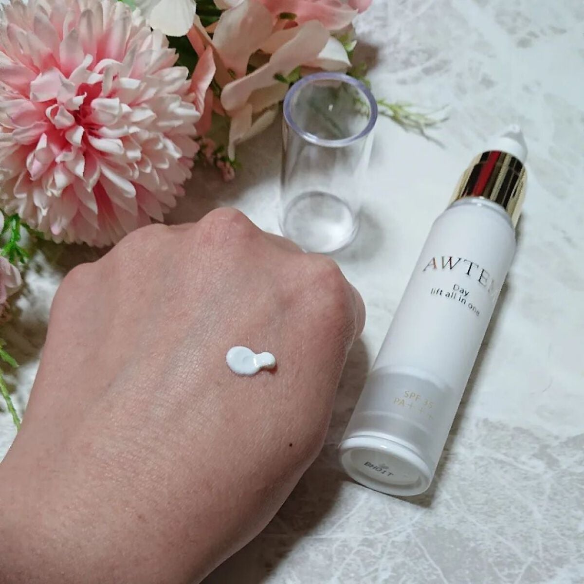 ナイトリフトオールインワン(夜⽤ジェルクリーム)/AWTEM/オールインワン化粧品を使ったクチコミ(4枚目)