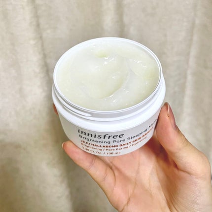 ブライトニングポア スリーピングマスク/innisfree/フェイスクリームを使ったクチコミ(2枚目)