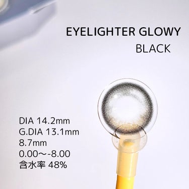 Eyelighter Glowy 1Month ブラック/OLENS/カラーコンタクトレンズの画像