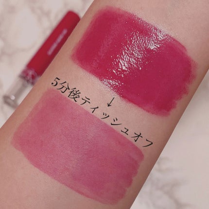 グラスティングウォーターティント/rom&nd/リップティントを使ったクチコミ(3枚目)