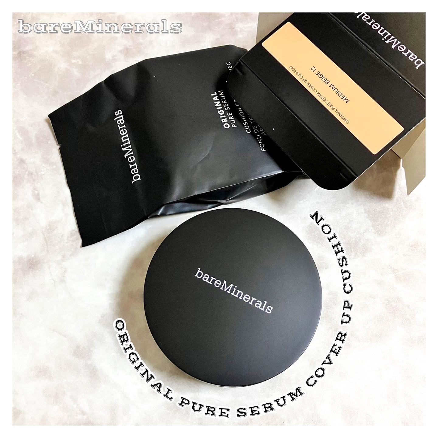 オリジナル ピュア セラム カバーアップ クッション ミディアムベージュ 12/bareMinerals/クッションファンデーションを使ったクチコミ（1枚目）