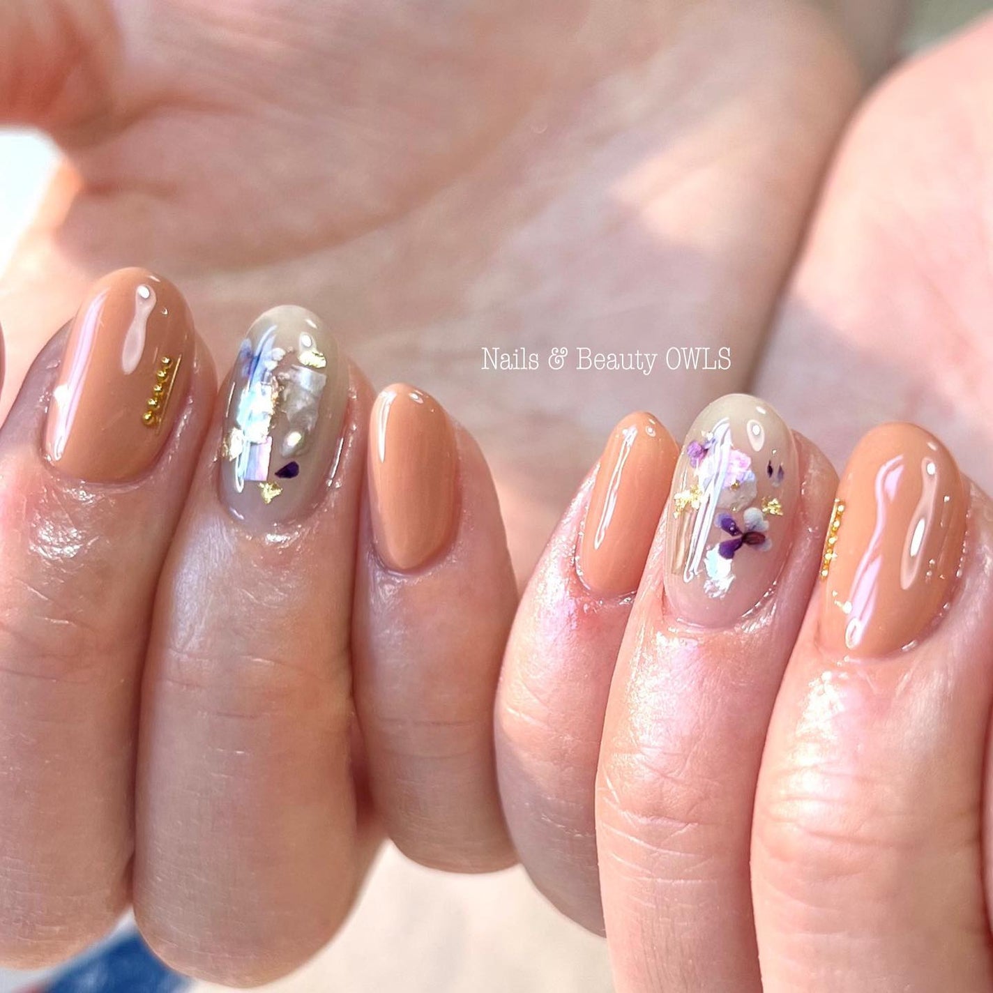 ぴよこれいと あうるす on LIPS 「シェルとマイカフレークとワイヤーとスタッズとお花と金箔と。部屋..」(2枚目)