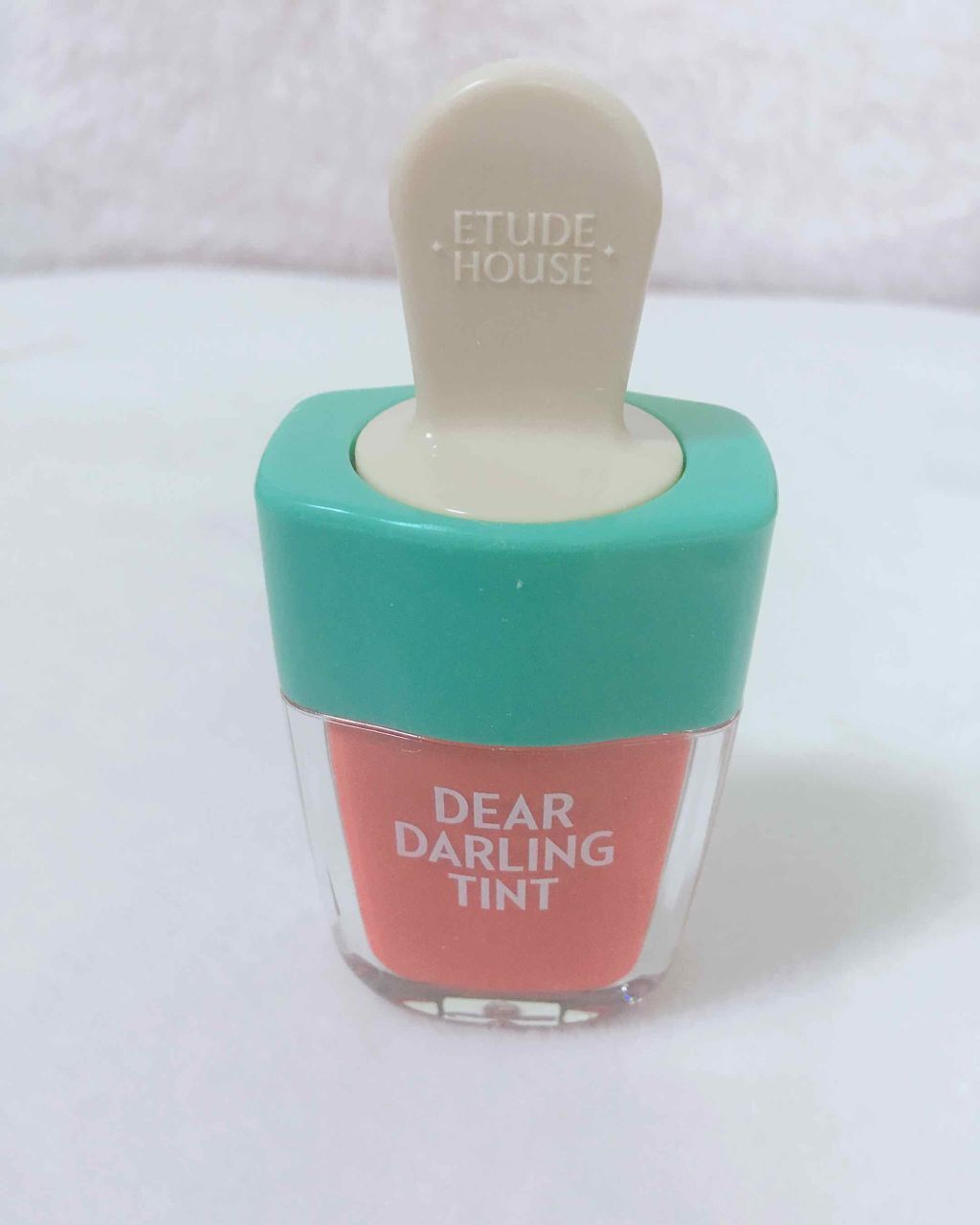 ディアダーリン ウォータージェルティント （アイスティント）/ETUDE/口紅を使ったクチコミ（3枚目）